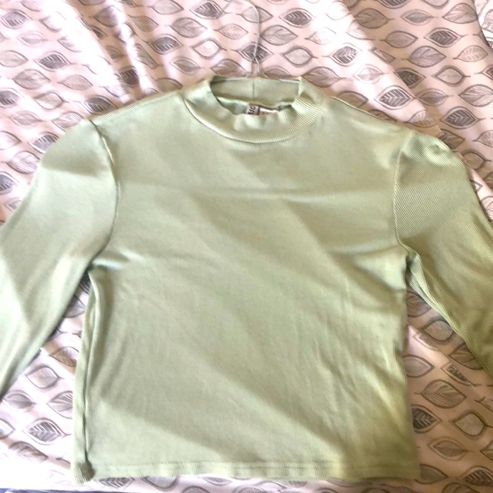 LIGHT GREEN LONG SLEVE SHIRT ( Brand New )